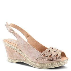 Patrizia Women's Iolite Wedge Sandal, Taupe, 8.5